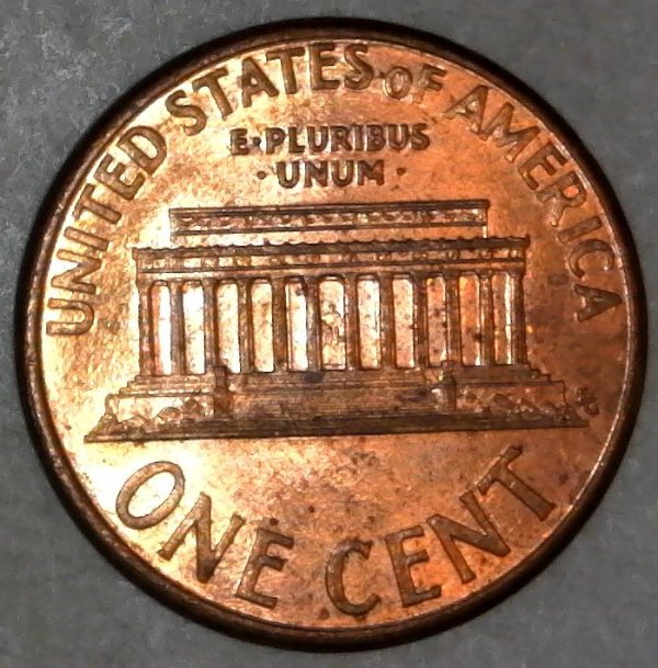 2002-P-Lincoln-Memorial-Cent-With-Nice-Column-Bar-DDR!-To-The-Left